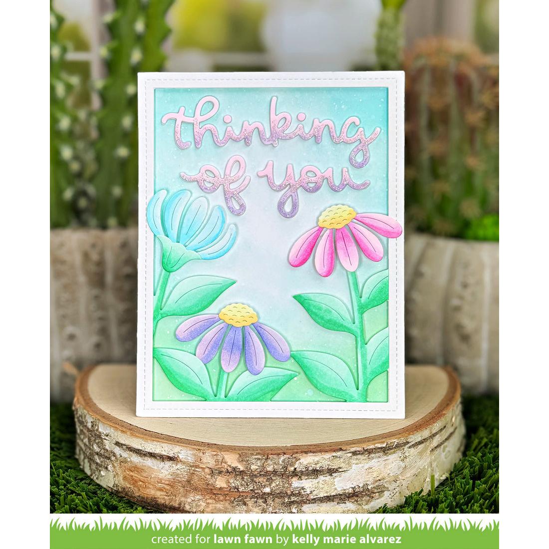 Lawn Fawn - Lawn Cuts - Big Blossom Backdrop: Portrait-ScrapbookPal