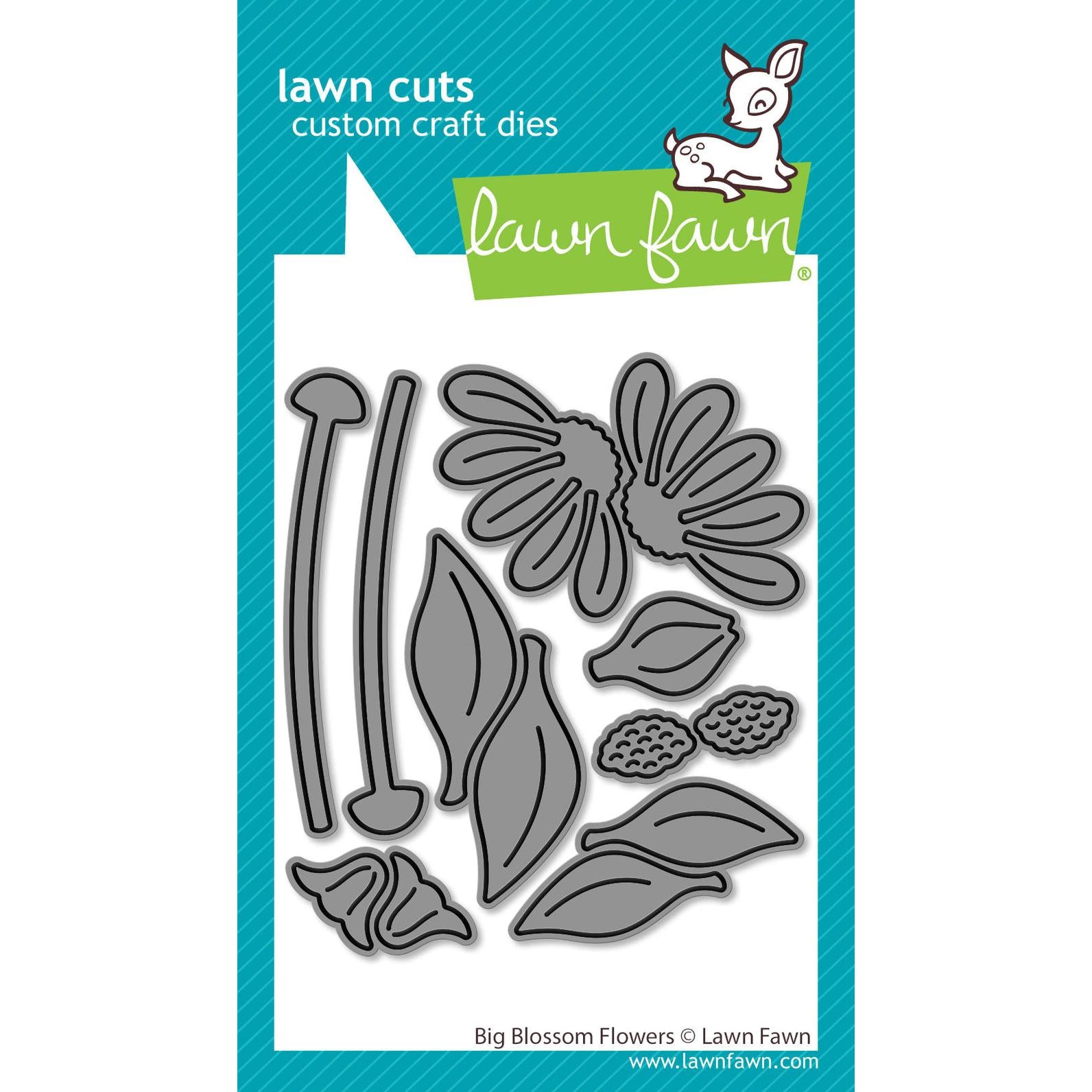 Lawn Fawn - Lawn Cuts - Big Blossom Flowers-ScrapbookPal
