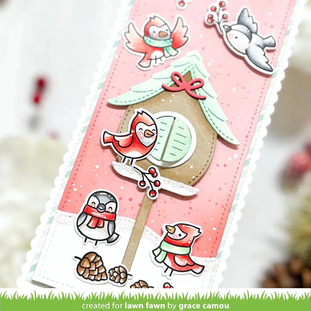 Lawn Fawn - Lawn Cuts - Build-A-Birdhouse-ScrapbookPal