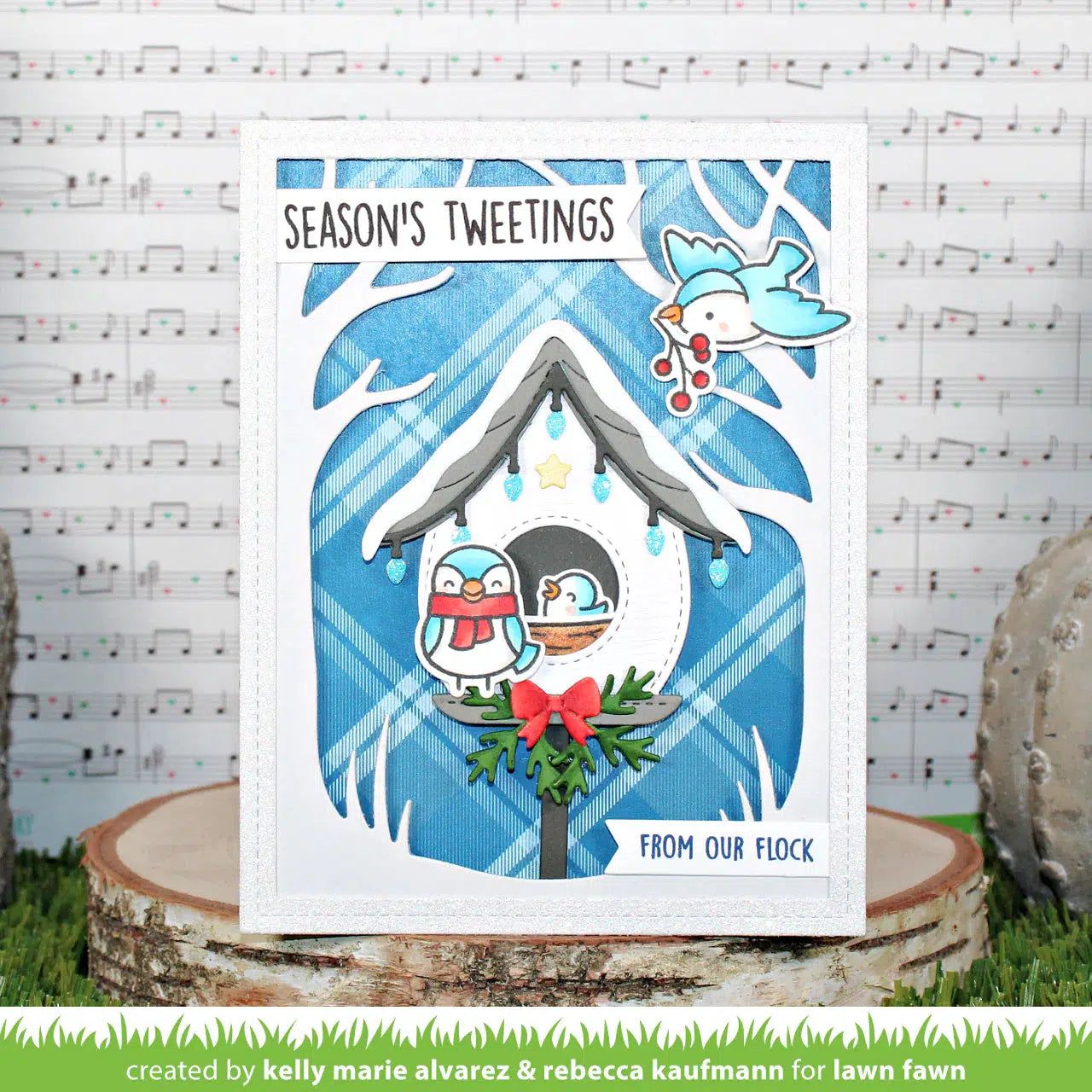 Lawn Fawn - Lawn Cuts - Build-A-Birdhouse Christmas Add-On-ScrapbookPal