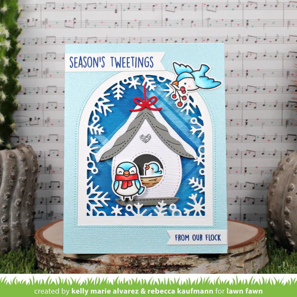 Lawn Fawn - Lawn Cuts - Build-A-Birdhouse Christmas Add-On-ScrapbookPal