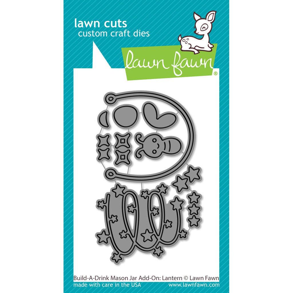 Lawn Fawn - Lawn Cuts - Build-A-Drink Mason Jar Add-On: Lantern-ScrapbookPal
