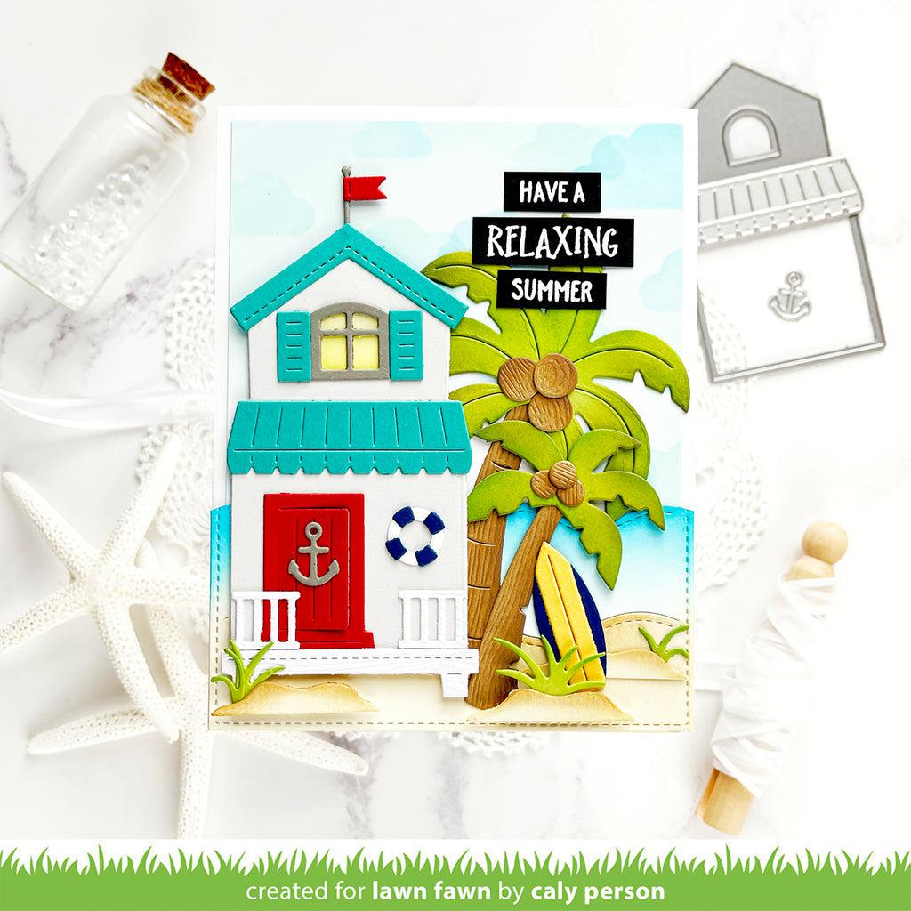 Lawn Fawn - Lawn Cuts - Build-A-House Beach Add-On-ScrapbookPal