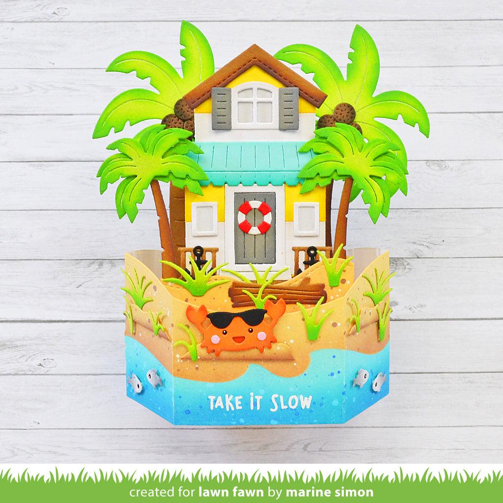 Lawn Fawn - Lawn Cuts - Build-A-House Beach Add-On-ScrapbookPal