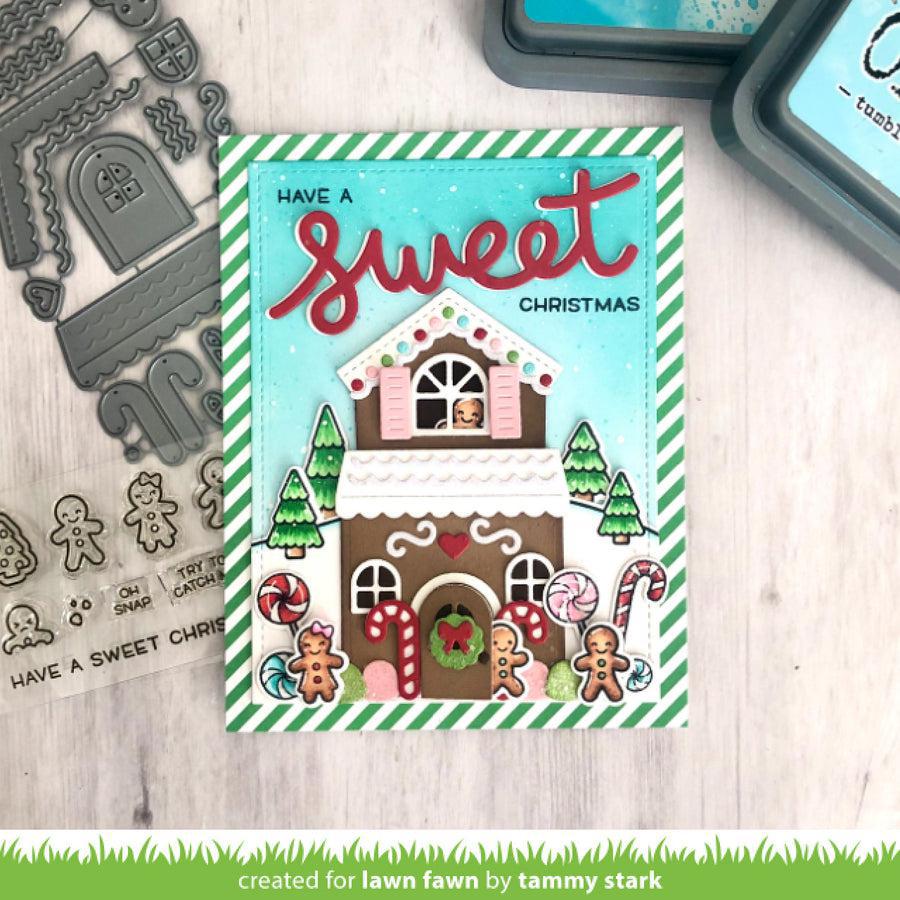 Lawn Fawn - Lawn Cuts - Build-A-House Gingerbread Add-On-ScrapbookPal