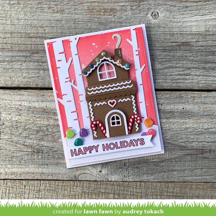 Lawn Fawn - Lawn Cuts - Build-A-House Gingerbread Add-On-ScrapbookPal