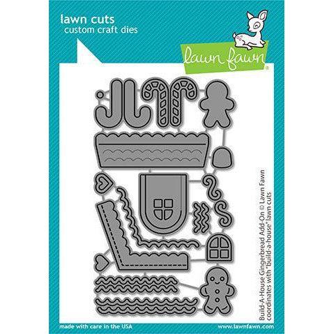 Lawn Fawn - Lawn Cuts - Build-A-House Gingerbread Add-On-ScrapbookPal