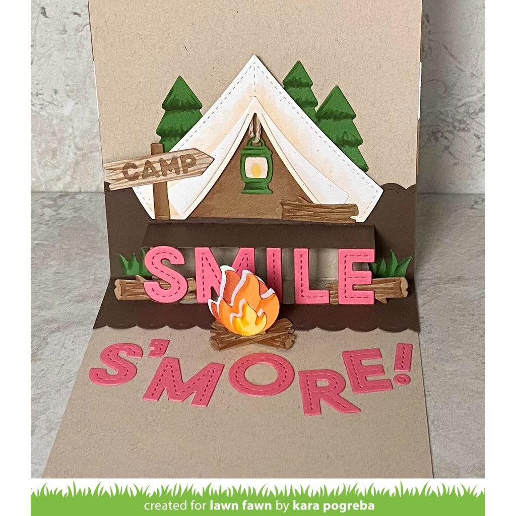 Lawn Fawn - Lawn Cuts - Build-a-Campsite-ScrapbookPal