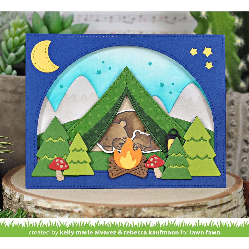 Lawn Fawn - Lawn Cuts - Build-a-Campsite-ScrapbookPal