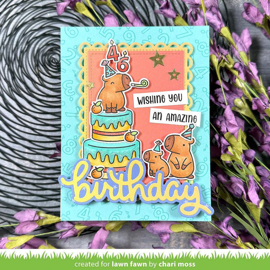Lawn Fawn - Clear Stamps - Cake It Easy-ScrapbookPal