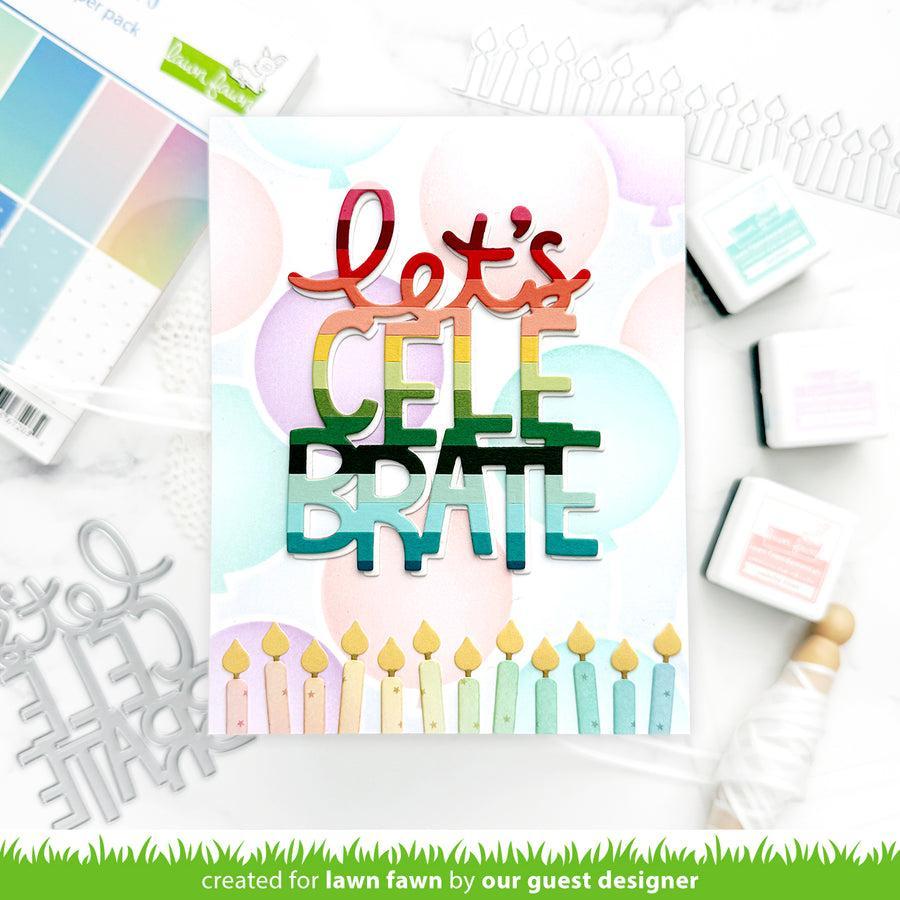 Lawn Fawn - Lawn Cuts - Candle Border-ScrapbookPal