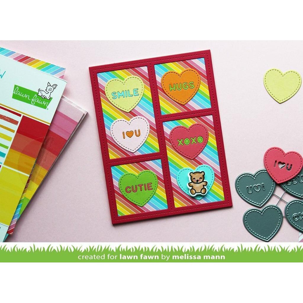 Lawn Fawn - Lawn Cuts - Candy Hearts-ScrapbookPal