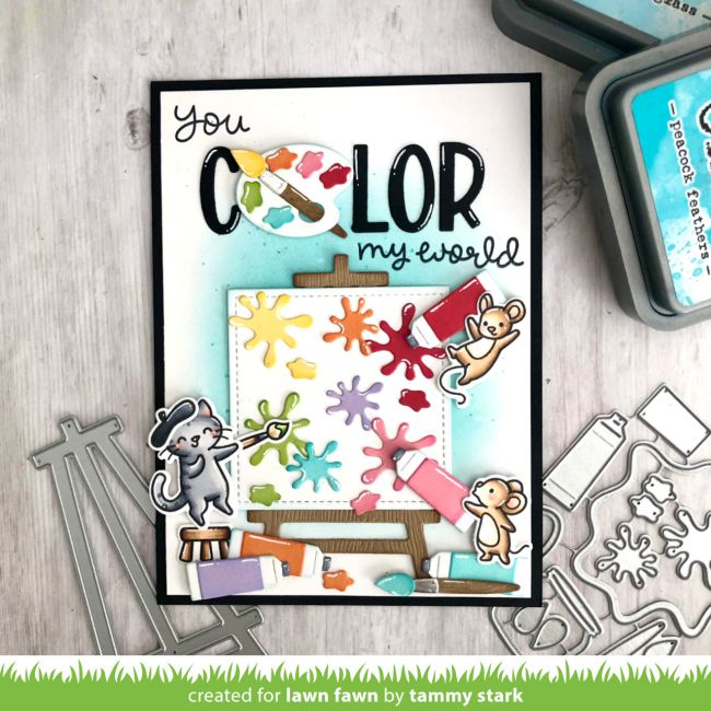 Lawn Fawn - Lawn Cuts - Canvas And Easel-ScrapbookPal