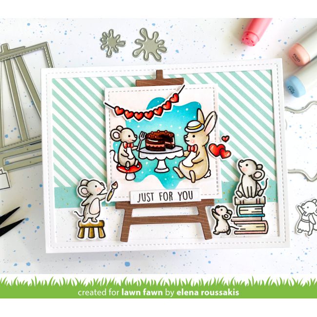 Lawn Fawn - Lawn Cuts - Canvas And Easel-ScrapbookPal