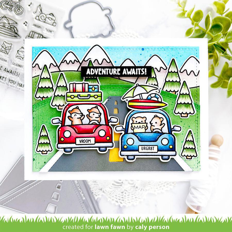 Lawn Fawn - Lawn Cuts - Car Critters Road Trip Add-On-ScrapbookPal
