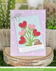 Lawn Fawn - Lawn Cuts - Checkered Hearts Backdrop: Portrait-ScrapbookPal