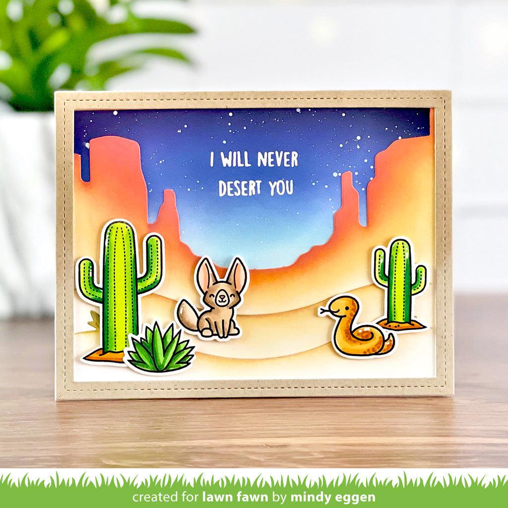 Lawn Fawn - Lawn Cuts - Desert Canyon Backdrop-ScrapbookPal