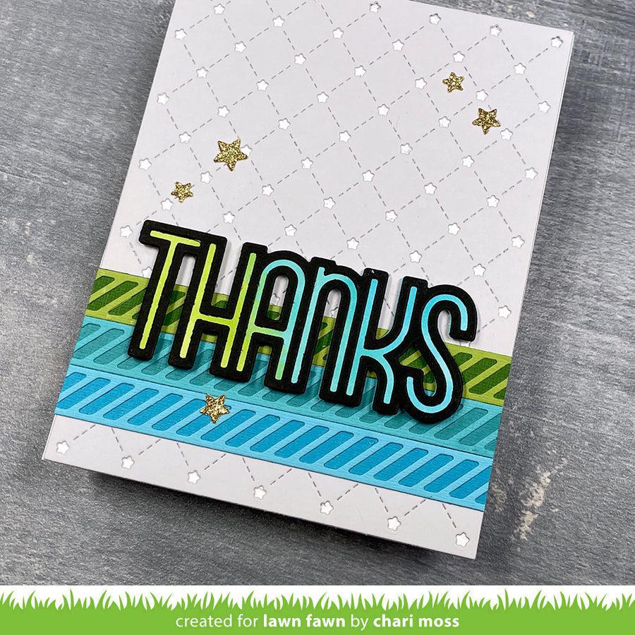Lawn Fawn - Lawn Cuts - Diagonal Stripes Border-ScrapbookPal