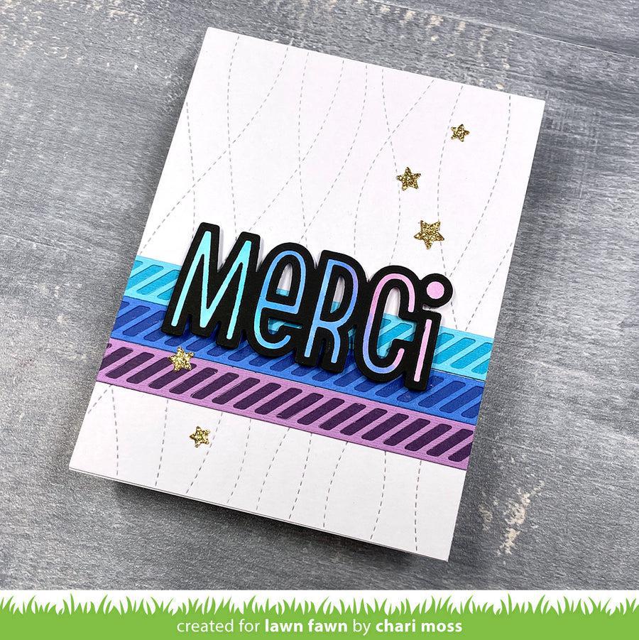 Lawn Fawn - Lawn Cuts - Diagonal Stripes Border-ScrapbookPal
