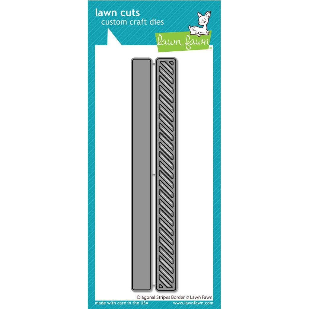 Lawn Fawn - Lawn Cuts - Diagonal Stripes Border-ScrapbookPal