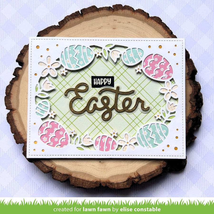 Lawn Fawn - Lawn Cuts - Easter Egg Backdrop-ScrapbookPal