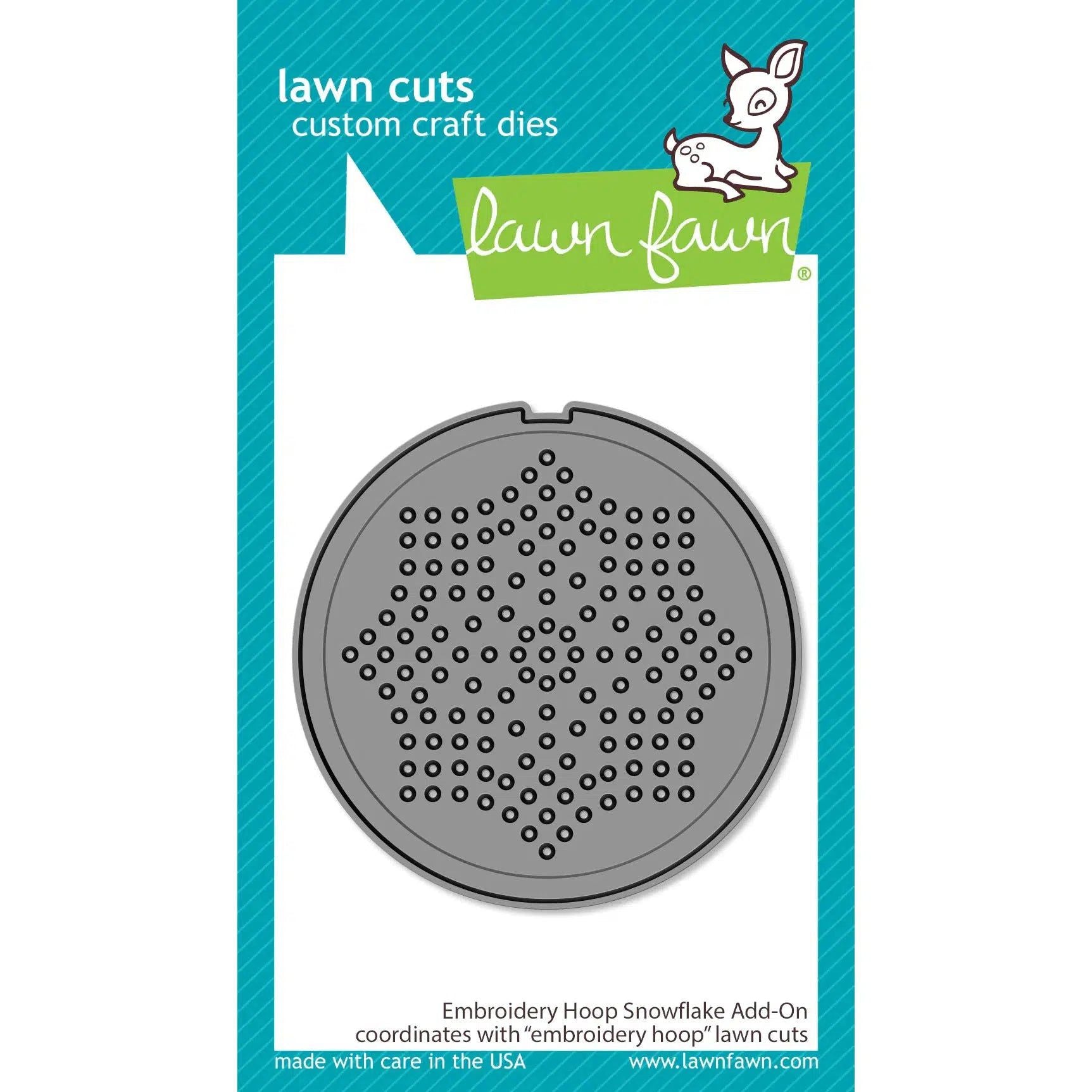 Lawn Fawn - Lawn Cuts - Embroidery Hoop Snowflake Add-On-ScrapbookPal