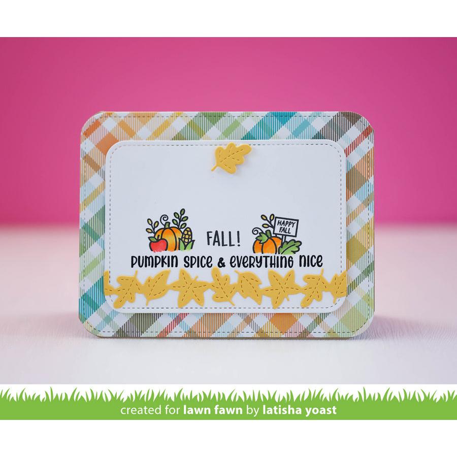 Lawn Fawn - Lawn Cuts - Fall Leaves Border-ScrapbookPal