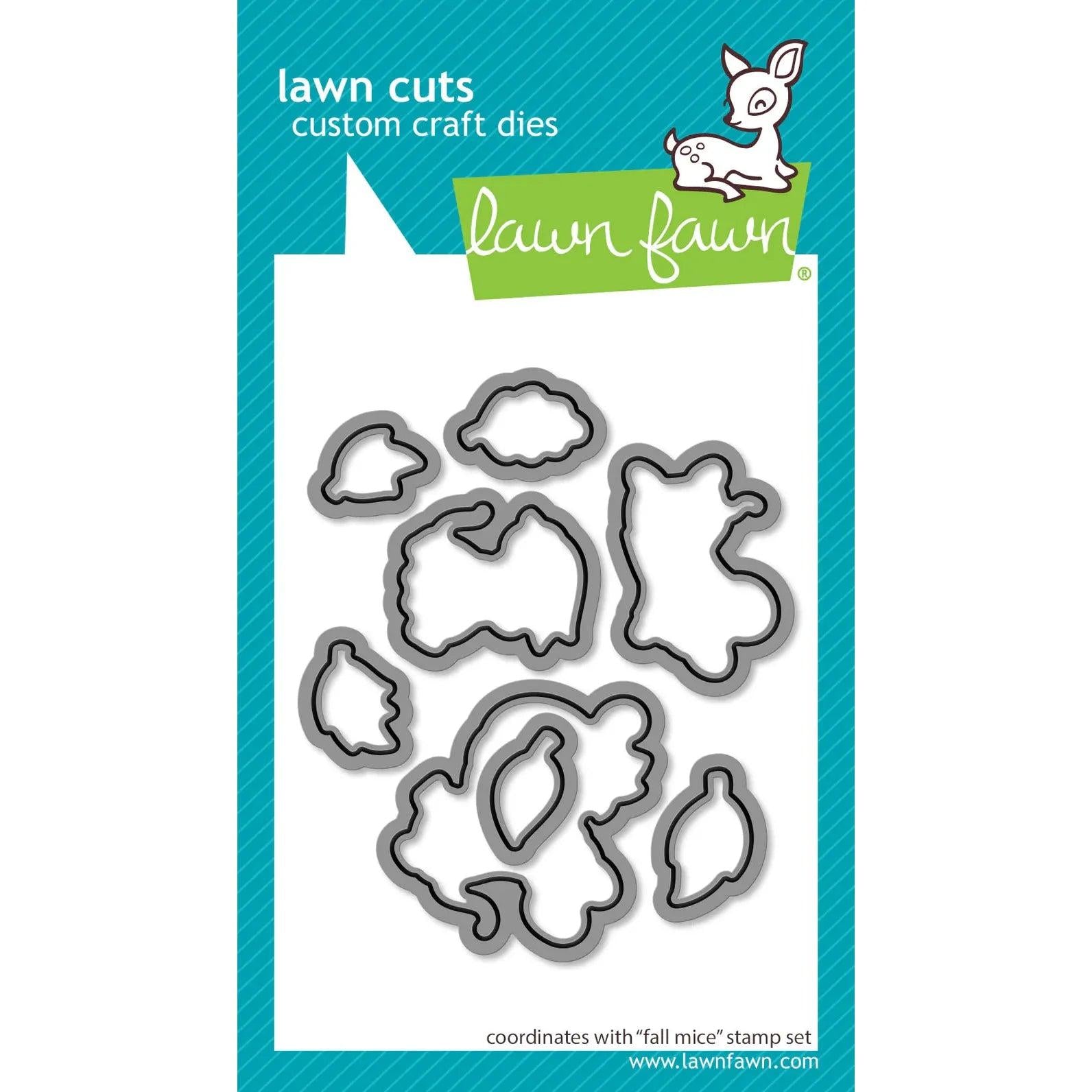 Lawn Fawn - Lawn Cuts - Fall Mice-ScrapbookPal