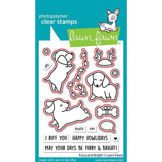 Lawn Fawn - Lawn Cuts - Furry And Bright-ScrapbookPal
