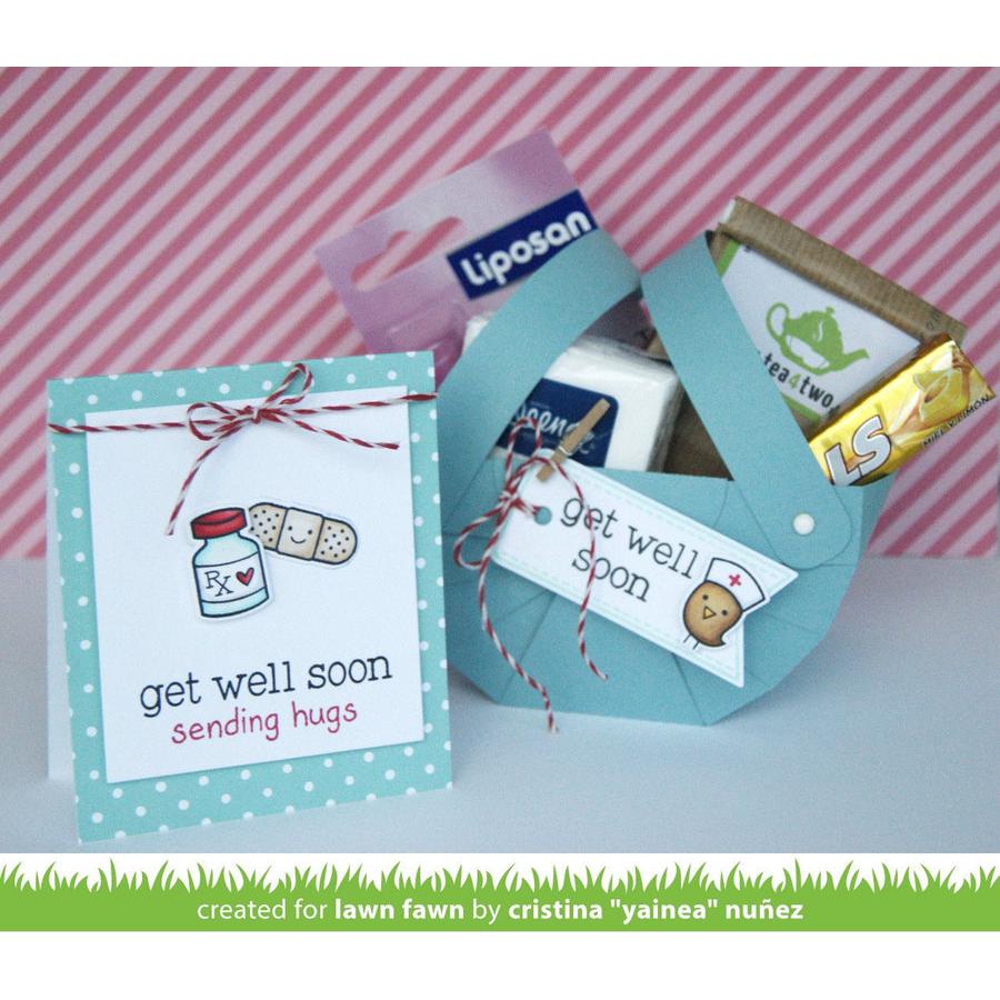 Lawn Fawn - Lawn Cuts - Get Well Soon-ScrapbookPal