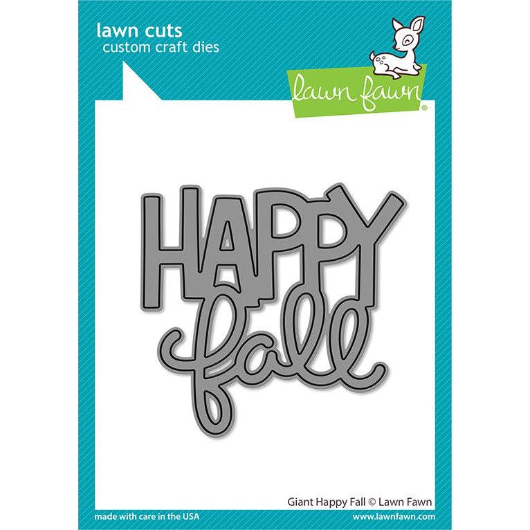 Lawn Fawn - Lawn Cuts - Giant Happy Fall-ScrapbookPal