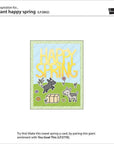 Lawn Fawn - Lawn Cuts - Giant Happy Spring-ScrapbookPal