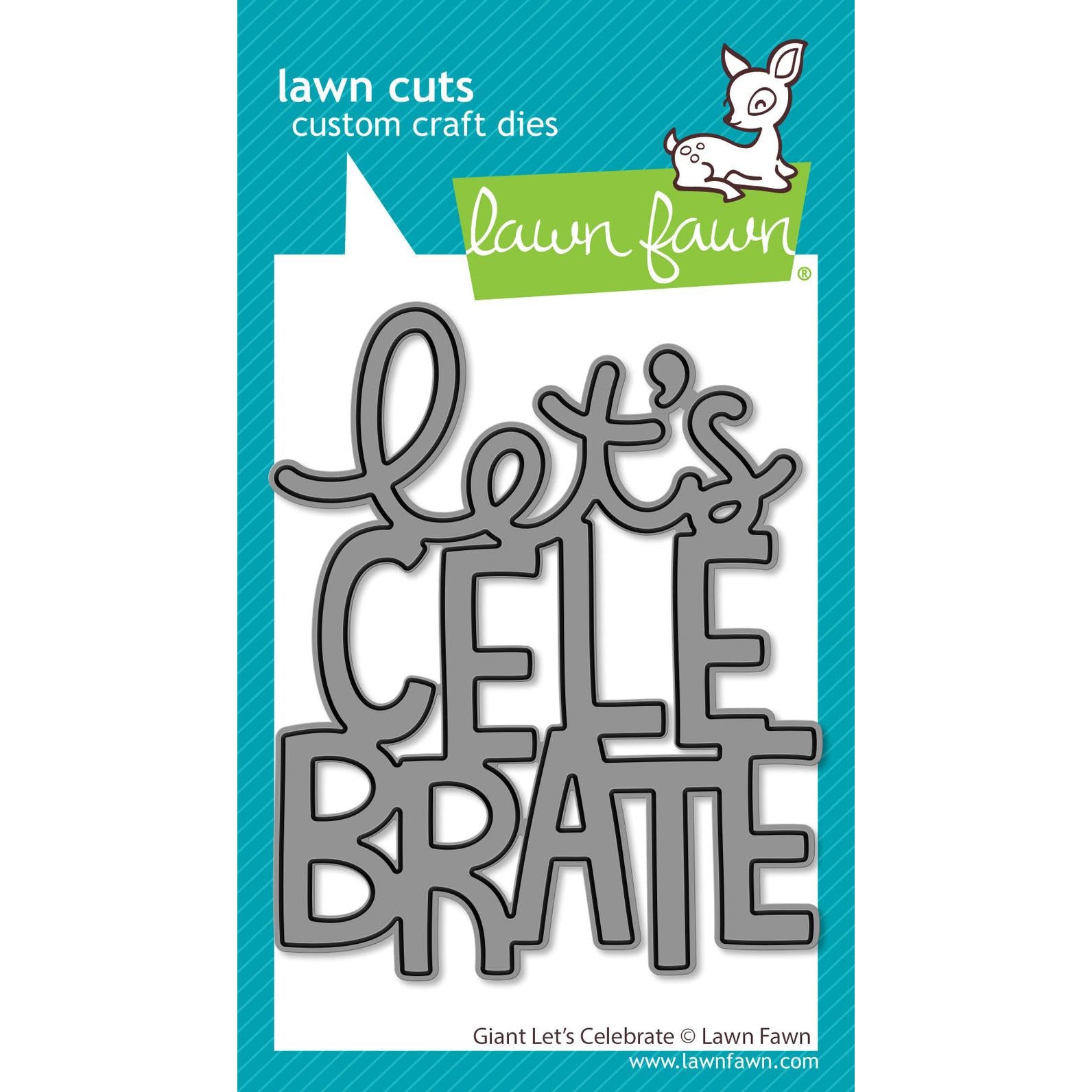 Lawn Fawn - Lawn Cuts - Giant Let's Celebrate-ScrapbookPal