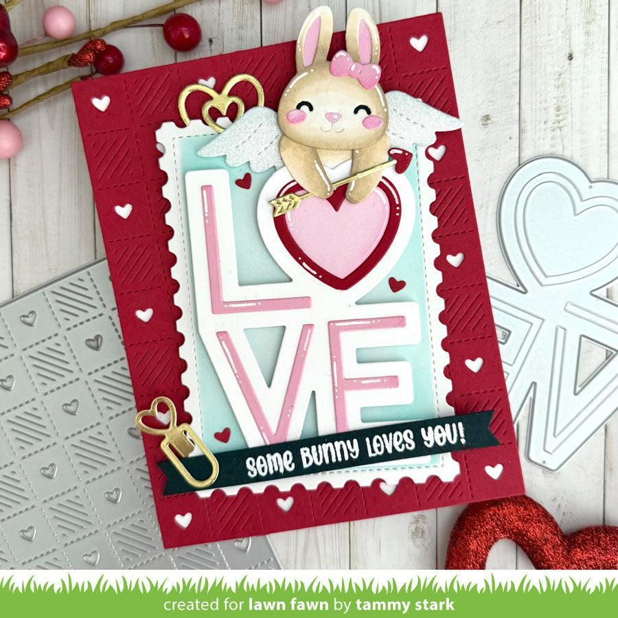 Lawn Fawn - Lawn Cuts - Giant Outlined Love-ScrapbookPal