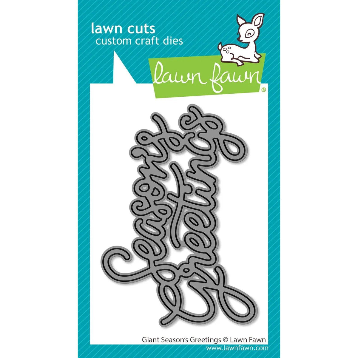 Lawn Fawn - Lawn Cuts - Giant Season's Greetings-ScrapbookPal