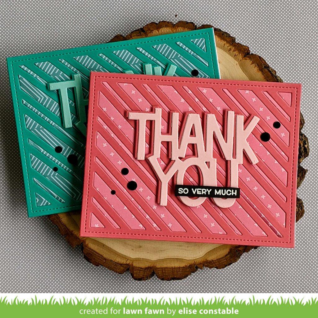 Lawn Fawn - Lawn Cuts - Giant Thank You-ScrapbookPal