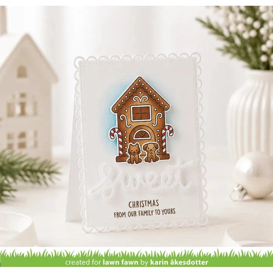 Lawn Fawn - Coloring Stencils - Gingerbread House Add-On-ScrapbookPal
