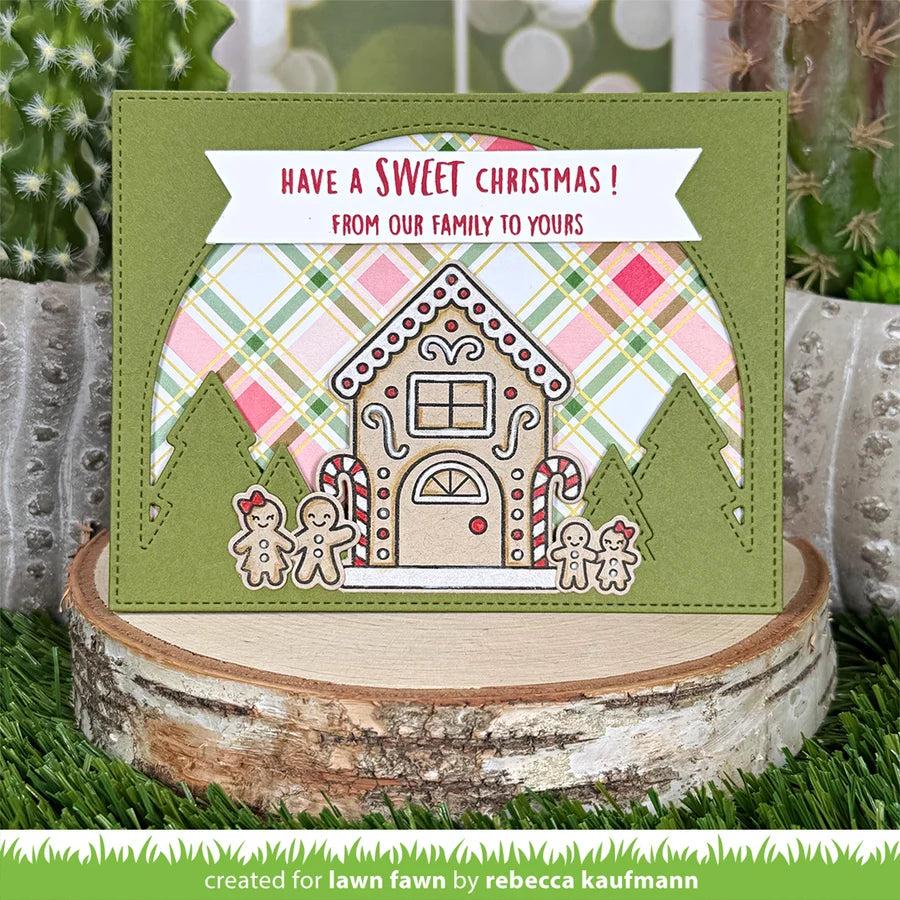 Lawn Fawn - Coloring Stencils - Gingerbread House Add-On-ScrapbookPal