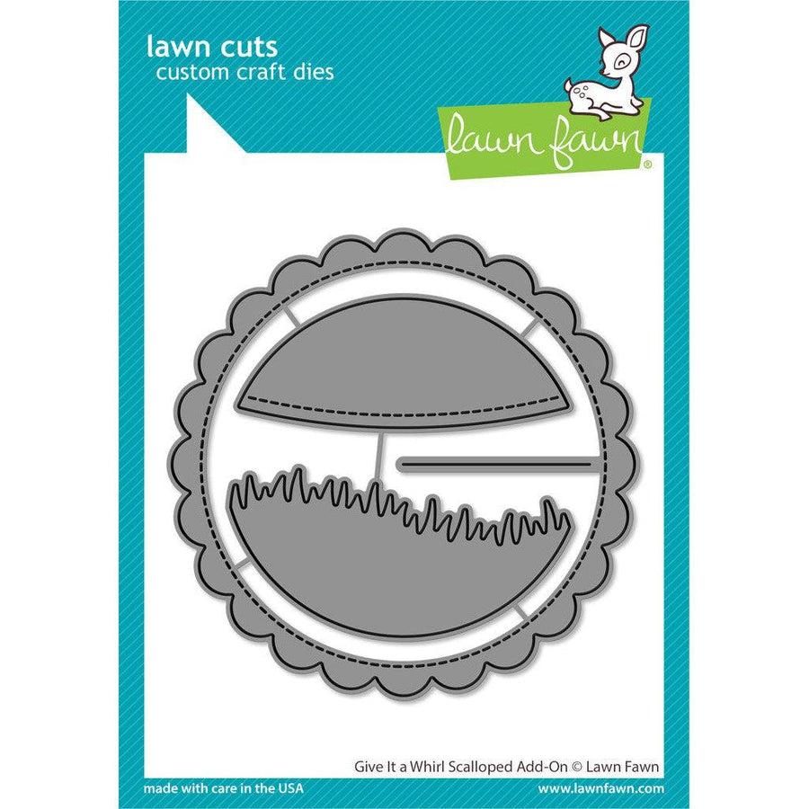 Lawn Fawn - Lawn Cuts - Give It A Whirl Scalloped Add-On
