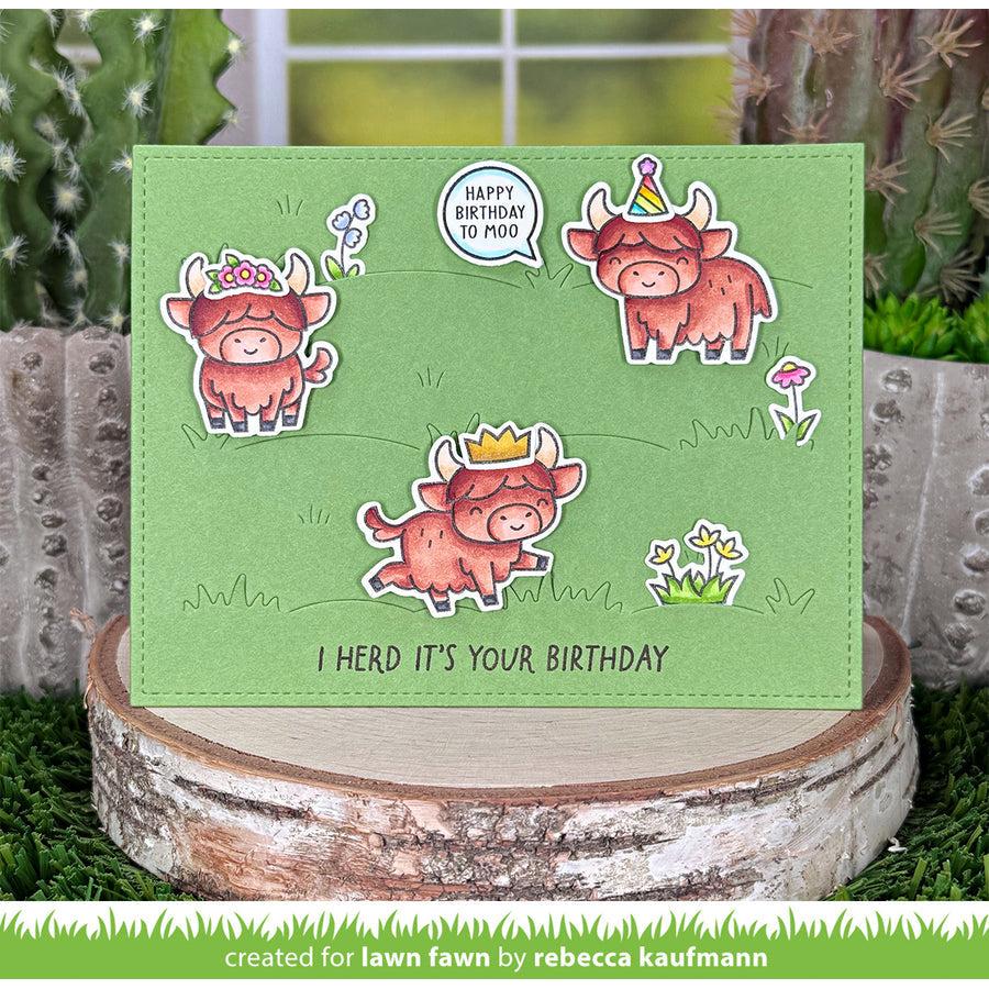 Lawn Fawn - Lawn Cuts - Grassy Pasture Backdrop: Landscape-ScrapbookPal
