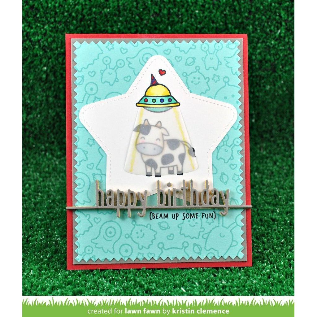 Lawn Fawn - Lawn Cuts - Happy Birthday Line Border-ScrapbookPal