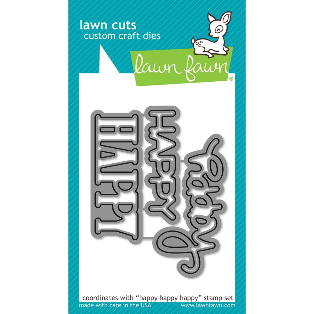 Lawn Fawn - Lawn Cuts - Happy Happy Happy-ScrapbookPal