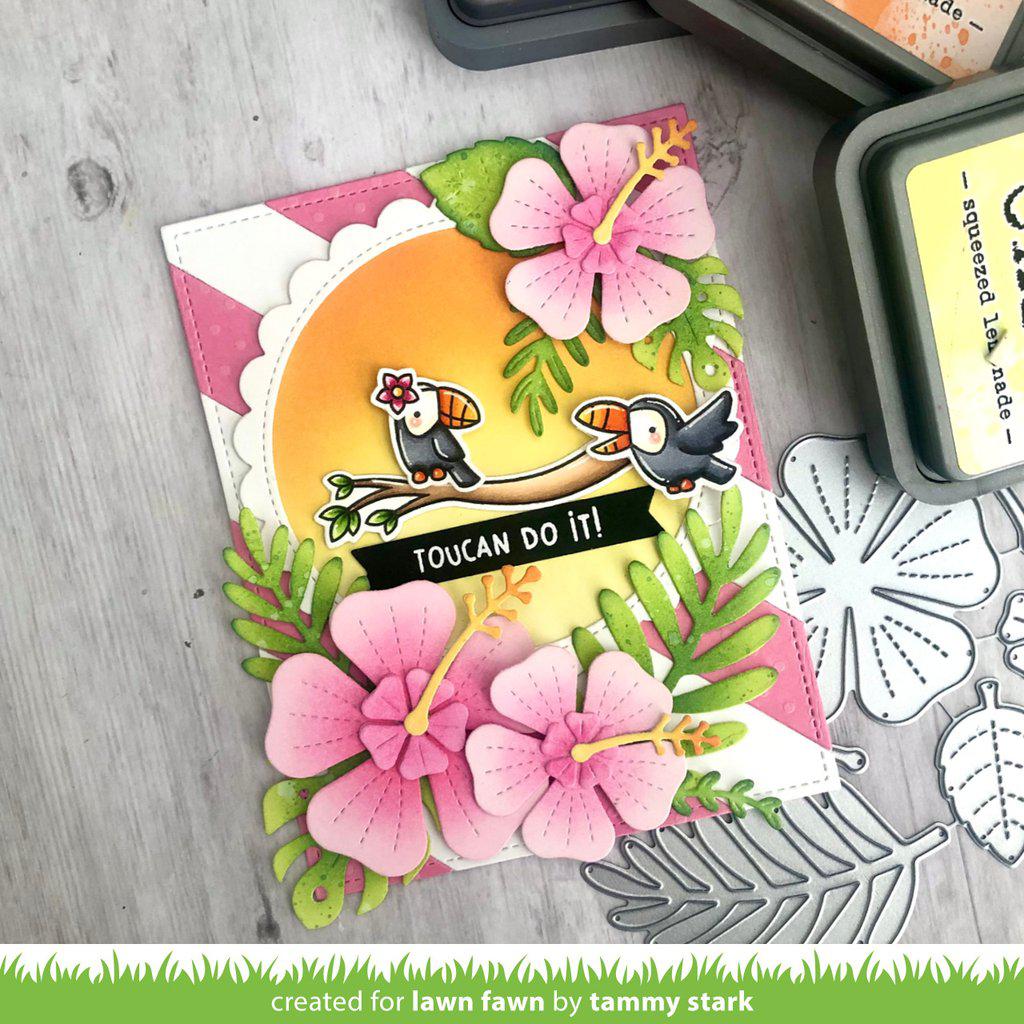 Lawn Fawn - Lawn Cuts - Happy Hibiscus-ScrapbookPal