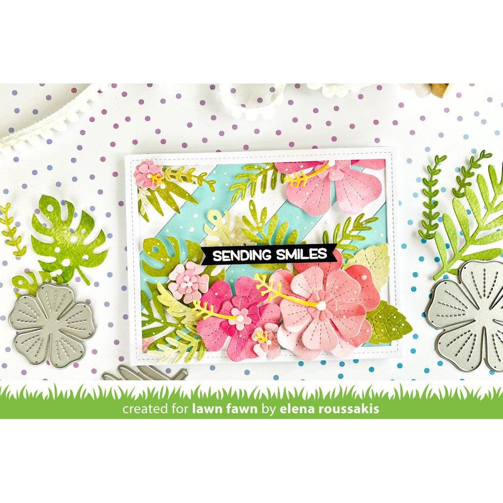 Lawn Fawn - Lawn Cuts - Happy Hibiscus-ScrapbookPal