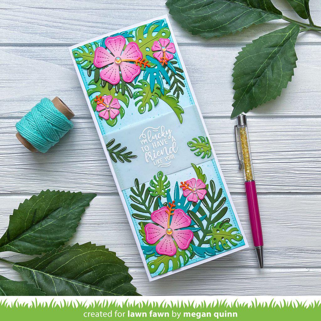 Lawn Fawn - Lawn Cuts - Happy Hibiscus-ScrapbookPal