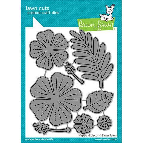 Lawn Fawn - Lawn Cuts - Happy Hibiscus-ScrapbookPal