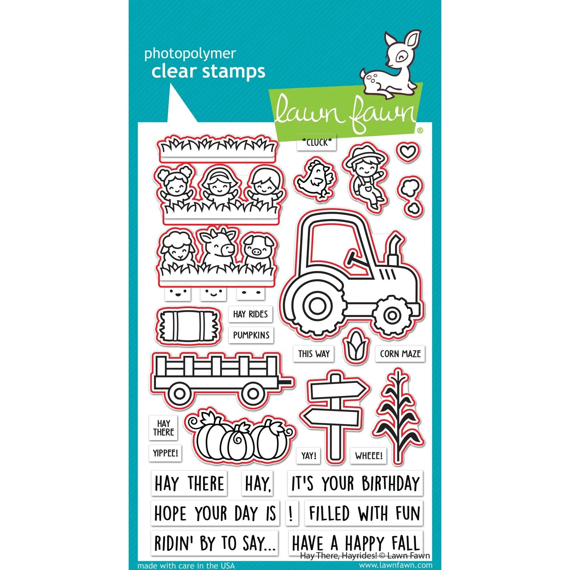 Lawn Fawn - Lawn Cuts - Hay There, Hayrides!-ScrapbookPal
