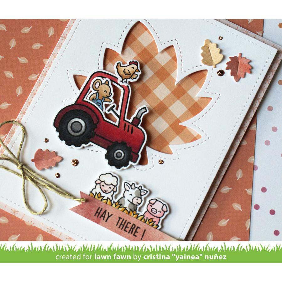 Lawn Fawn - Lawn Cuts - Hay There, Hayrides! Mice Add-On-ScrapbookPal