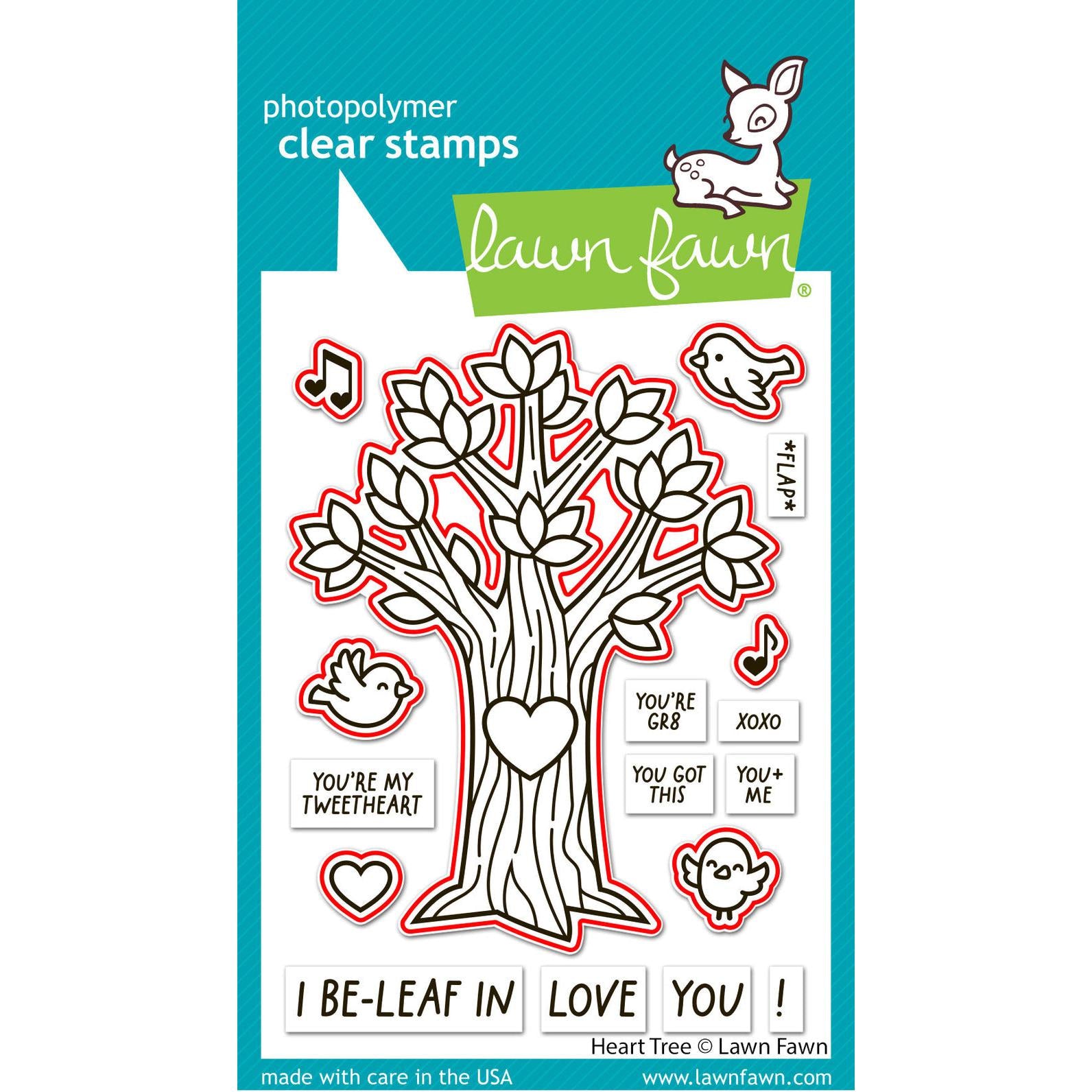 Lawn Fawn - Lawn Cuts - Heart Tree-ScrapbookPal