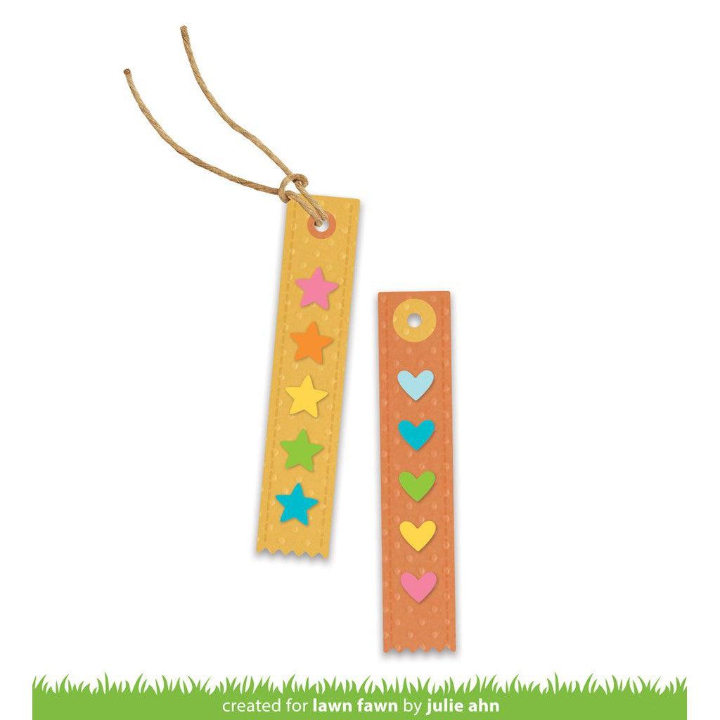 Lawn Fawn - Lawn Cuts - Hearts & Stars Skinny Tag-ScrapbookPal